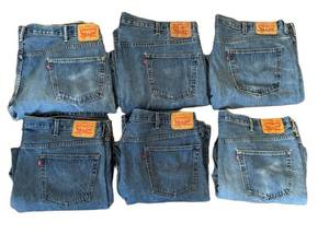 LLR - Levis 550 Jeans - 6 Pairs - Sizes 46x32 & 48x32