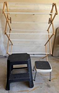 G - Drying Rack - Two Step Stools (Lot of 3)