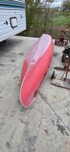 Golden Hawk Canoe - Red Hull with Grey Interior