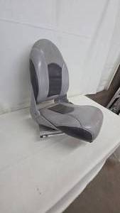 Warrior Gray Leather Boat Seat
