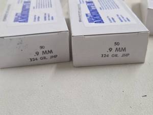 Quality Ammunition, Inc. Remanufactured 9mm 124gr JHP Cartridges - 50 Rounds Per Box