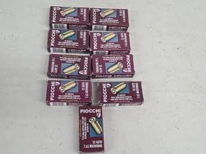 Fiocchi 32 Auto 7.65 Browning SJHP 60 gr - 50 Cartridges per Box