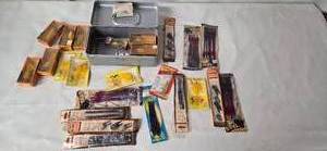 Mixed Lot of fishing lurestackle and storage container