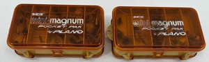 Plano Mini-Magnum Pocket Pack Fly Boxes with Handmade Flies