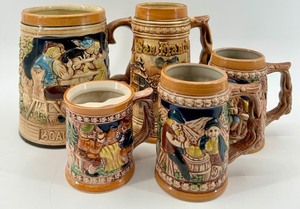 San Francisco & Chinatown Cable Car Mugs - Ceramic Set, Made in Japan