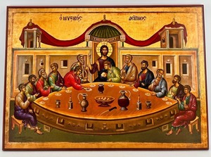 Icon Plaque - Mystical Supper Religious Artwork