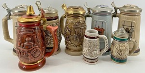 Village Blacksmith & Shipbuilder Beer Steins - Avon Canada Handcrafted Collectibles