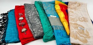 Assorted Scarves - Multicolor and Scarf Slides