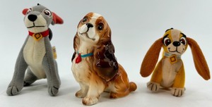 Walt Disney Lady & the Tramp Plush Figures (Lot of 3)