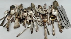 Assorted Silverplate Flatware - Forks, Spoons & Knives