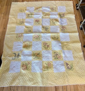 Handmade Patchwork Floral Quilt