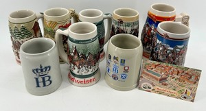 Budweiser HB Spaten Munchen Assorted German Beer Steins