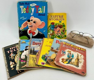 Vintage Little Golden Books Teddy Tale Annual, Poky Little Puppy, Pinocchio and More