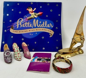 Valdrome Bracelet - France, Bette Midler Divine Miss Millennium Calendar 2000 Hawaii Days Edition - Assorted Shoes & Brass