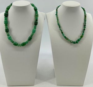 Jade Bead Necklaces (Lot of 2)