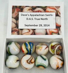 Daves Appalachian Swirls - D.A.S. True North Artisan Glass Marbles