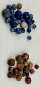 Bennington Clay Marbles - Assorted Blues & Earth Tones