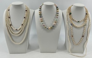 Pearl Necklaces - Freshwater Pearls & Color Accent Beads