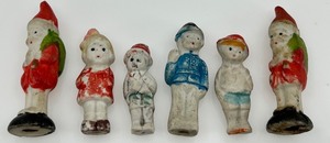 Vintage Hand Painted Santa Figurines