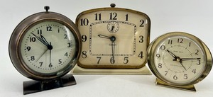 Gilbert Clocks, Westclox Baby Ben & Assorted Alarm Clocks (Lot of 3)