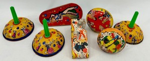 Vintage Tin Noise Makers Assortment