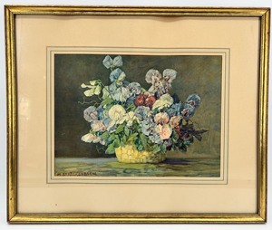 F Streckenbach Floral Bouquet Print