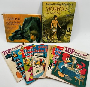 Rudyard Kiplings Mowgli The Jungle Boy & Lakshmi Water Buffalo - Vintage Comics Bundle