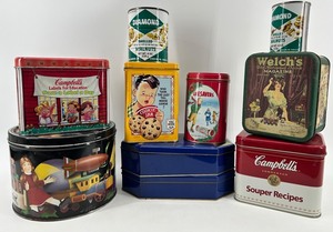 Welchs, Nestle Toll House & Campbells Assorted Cookie Tin Collection