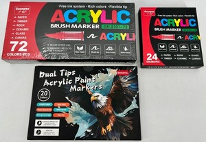 Acrylic Paint Markers and Acrylic Brush Markers - New in Box