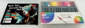 Acrylic Paint Markers and 100 Marker Set - New in Box