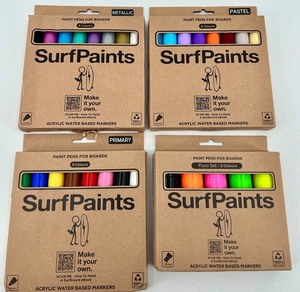 SurfPaints Paint Pens for Boards (Lot of 4) - NEW in Box