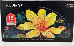 Shuttle Art 18 Colors Acrylic Paint Set