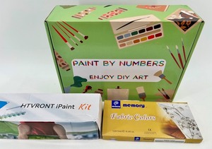 HTVRONT iPaint Kit & Memory Fabric Paint Set - Two Paint by Numbers Kits, New in Box