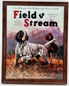 Framed Field & Stream Poster - Old Merriment Blue Gun Dog Story