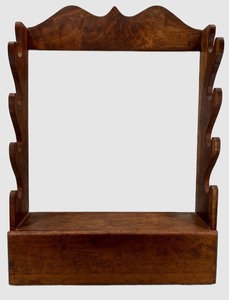 Wooden Gun Rack with Integrated Drawer and Rifle Slots