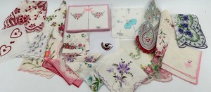Vintage Handkerchiefs - Assorted Floral Embroidered including NOS