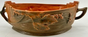 Roseville Brushberry Pottery 385-10 U.S.A. Bowl and Book