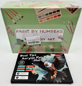 DROFUL Paint By Numbers Kit & Acrylic Paint Markers - New in Box #1