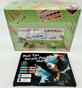 DROFUL Paint By Numbers Kit & Acrylic Paint Markers - New in Box #2