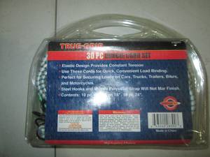 30pc bungee cord set...