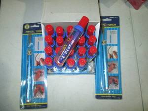 Pencil torches and case of mini-but...