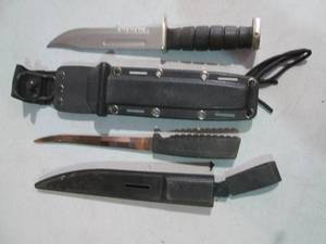 Filet and hunting knives with hards...