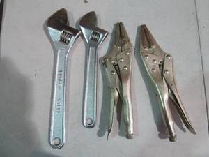 Crescent wrenches and vise grips gr...