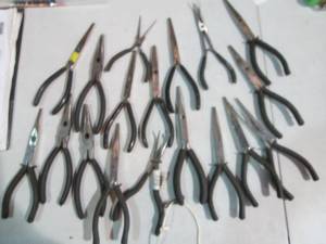Black handle needle nose and long r...