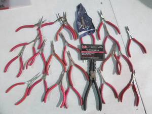 Assortment variety of snap ring pli...