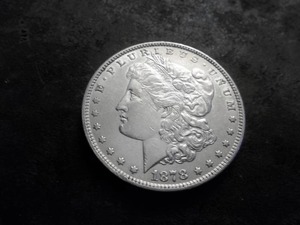 1878 Morgan Silver Dollar 7 Over 8 Tailfeathers