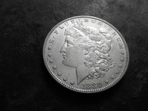 1880 0 Micro Morgan Silver Dollar