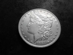 1881 O Morgan Silver Dollar