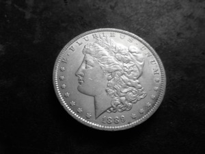 1889 O Morgan Silver Dollar
