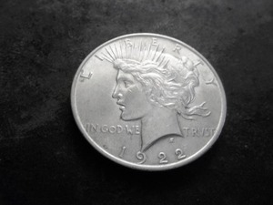 1922 Peace Silver Dollar
